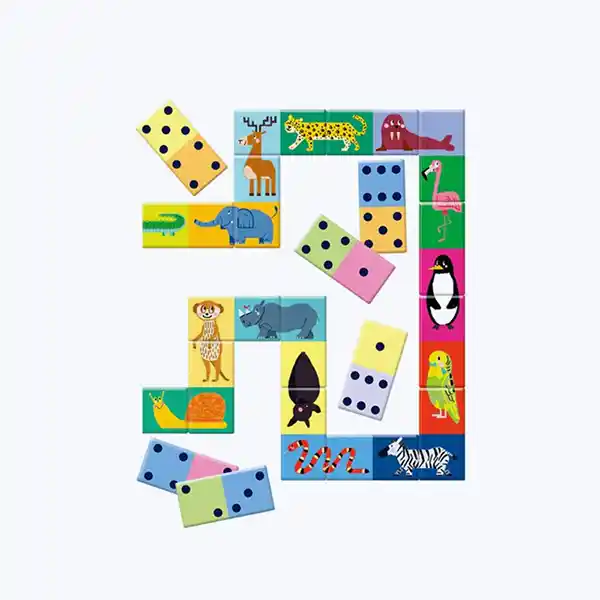 Clementoni – Dominos Chiffres et Animaux – Jeu éducatif dès 3 ans