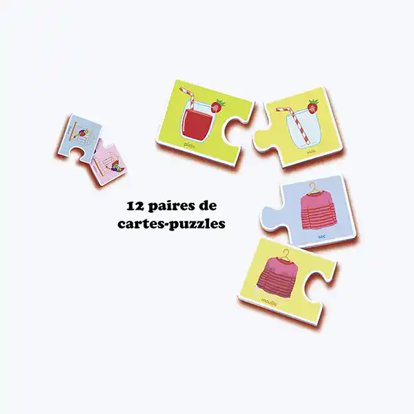 Ravensburger – Jeu Éducatif Contraires – Puzzle d’Association dès 2 ans