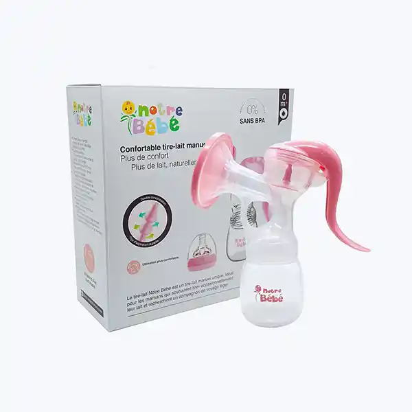Notre Bébé Tire-lait Manuel Réglable – Rose