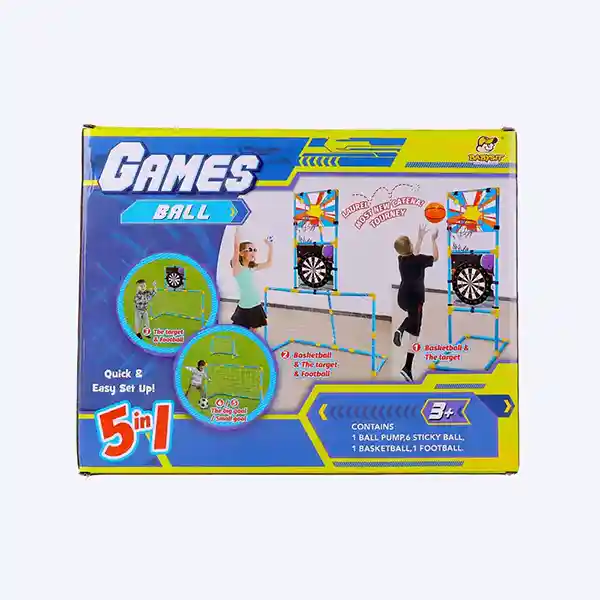 Games Ball 5-in-1 – Jeu polyvalent pour enfants et famille