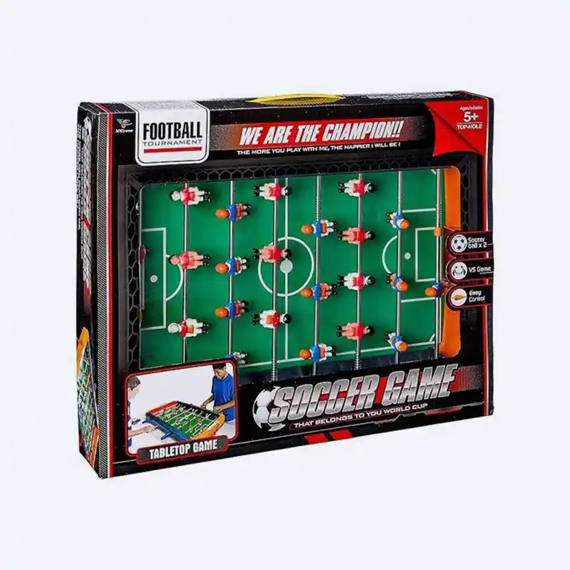 Baby-foot de Bureau à Double Manette – Mini Table de Football Coupe du Monde | Jeu d’adresse et de Réflexe pour Enfants et Adultes