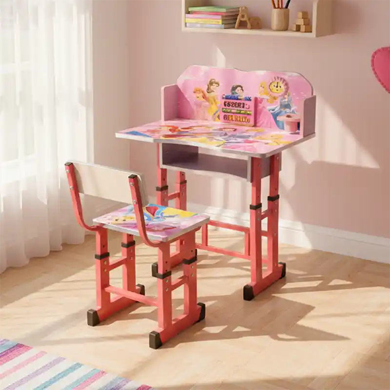 Table d’Étude en Bois pour Enfants – Bureau d’Écriture et de Devoirs