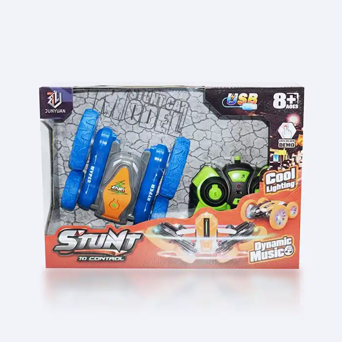 Voiture RC Stunt Télécommandée Lumineuse & Musicale USB