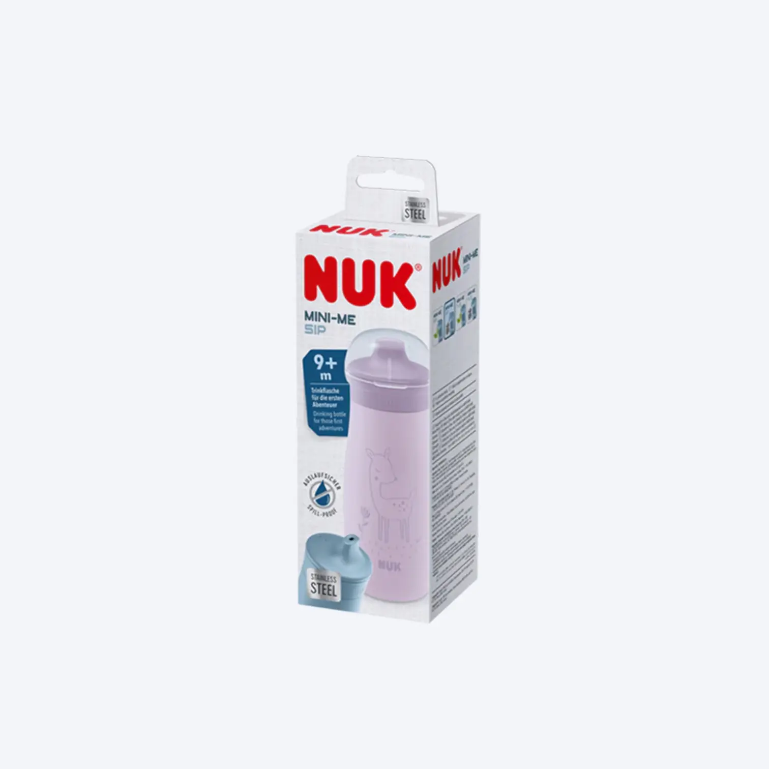NUK Mini-Me Sip en acier inoxydable 300ml avec bec verseur