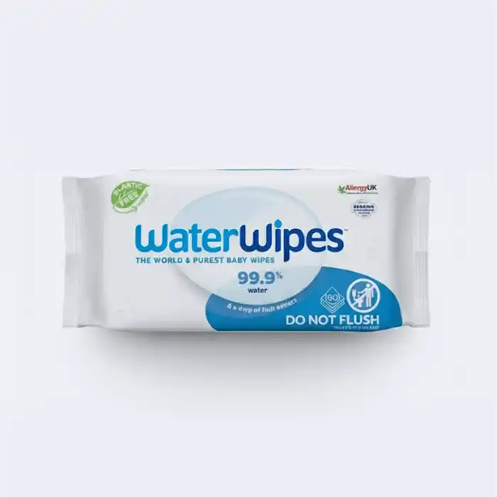 WaterWipes Lingettes Bébé Pures 99.9% Eau - Sans Plastique & Qualité