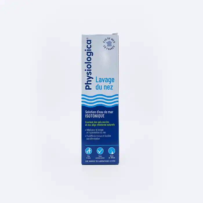 Physiologica Lavage du Nez - Eau de Mer Isotonique - Sécurité
