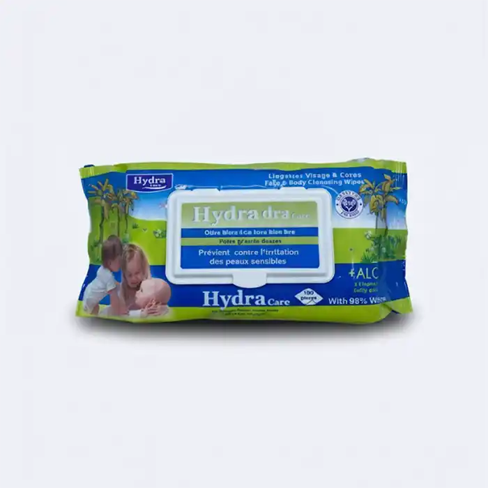 Hydra Care Lingettes Visage & Corps Bébé x100 - Peaux Sensibles