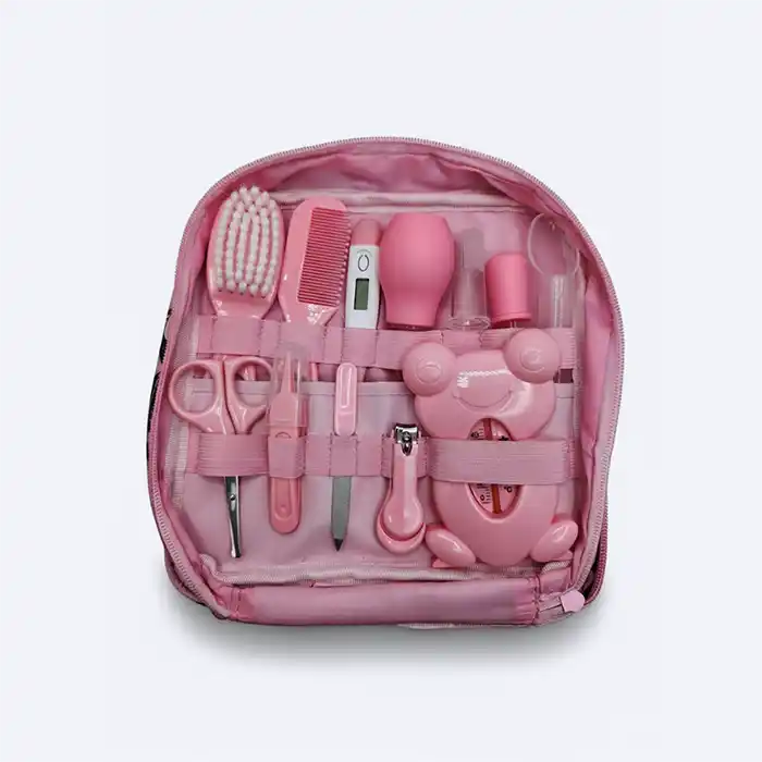 Trousse de Soin Bébé Rose Complète 10-en-1 | Kit Nouveau-Né Qualité