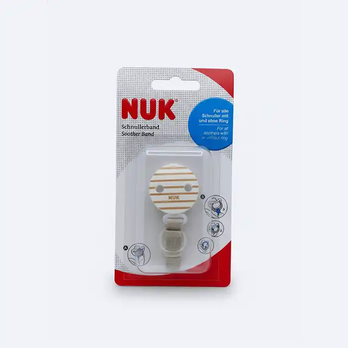 NUK Attache-Sucette Universelle Unisexe | Clip Sécurité | Nouveau-Né Qualité