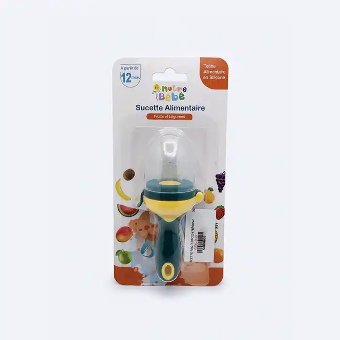 Sucette Alimentaire Bébé Silicone - Fruits & Légumes (Dès 12 mois)