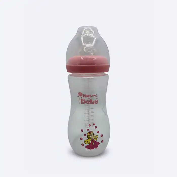 Biberon Large Goulot Notre Bébé 330 ml | Tétine Silicone 6m+