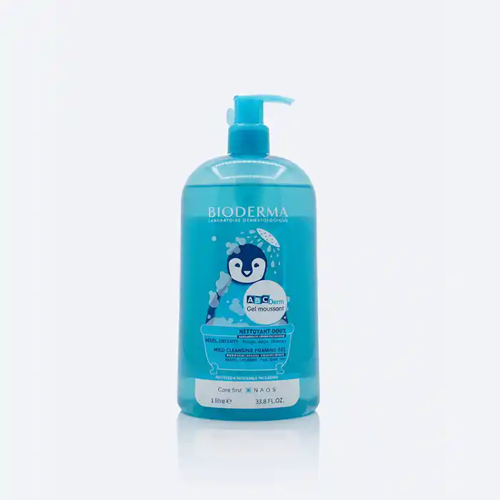 Bioderma ABCDerm Gel Moussant 1L | Nettoyant Doux Bébé Peau Sensible
