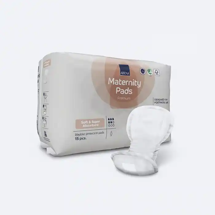 Abena Serviettes Maternité Premium | Protection Postnatale Douce (15 pcs)