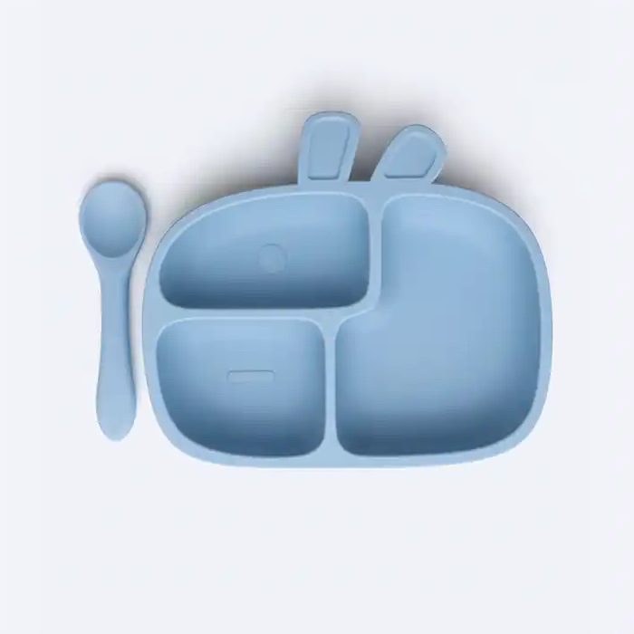 Assiette Bébé Silicone Anti-Dérapante | Diversification Sécurité 6+ mois