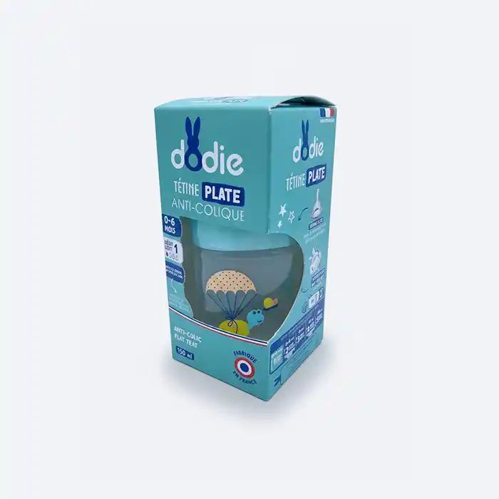 Biberon Dodie Anti-Colique Tétine Plate 150ml - 0-6 Mois Qualité