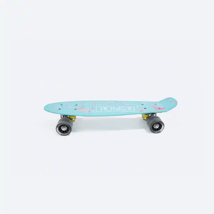 Skateboard Cruiser Flamingo Tropical Enfant - Sécurité & Fun