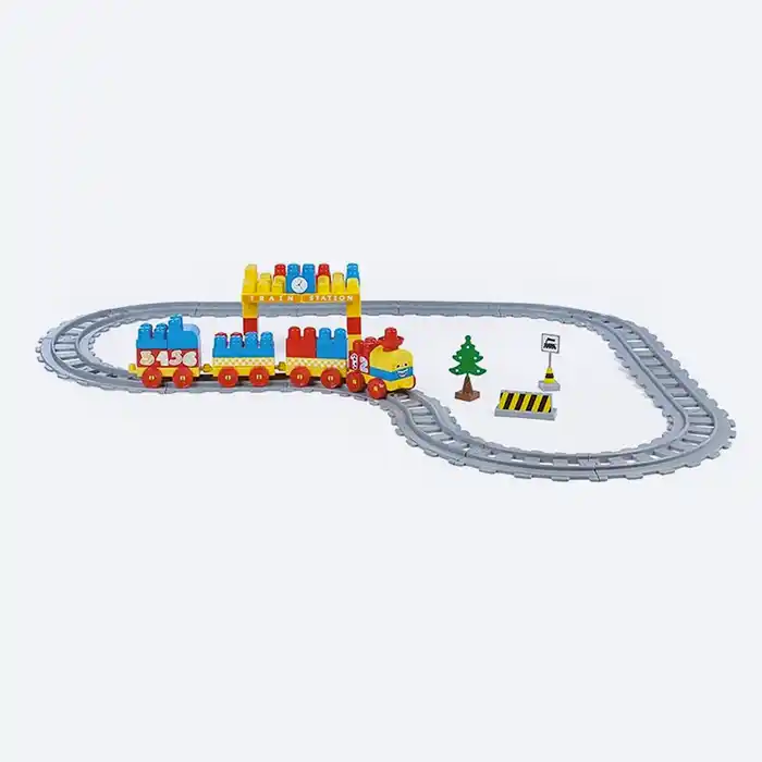 Set Train & Blocs de Construction 89 Pcs - Dolu