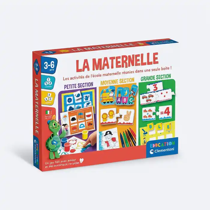 La Maternelle : Coffret 12 Jeux Éducatifs - 3-6 ans - Clementoni