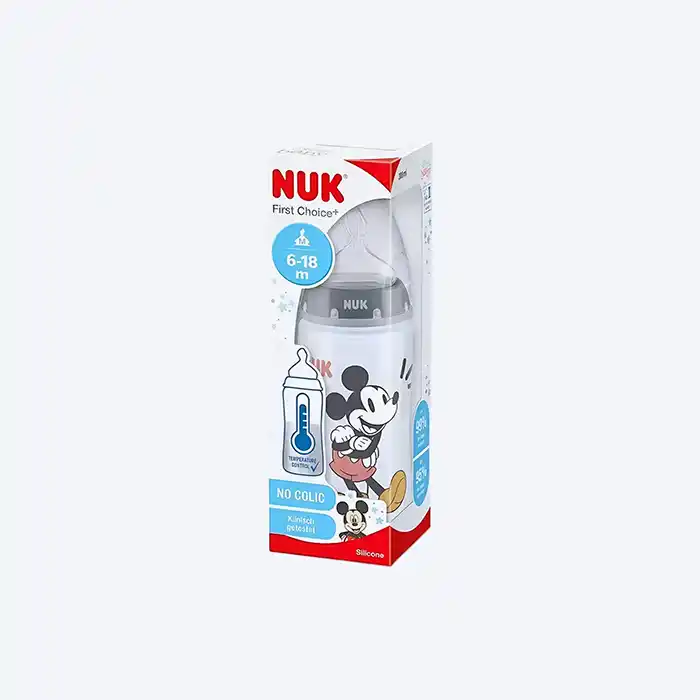 Biberon NUK First Choice+ Mickey Contrôle Température 300ml