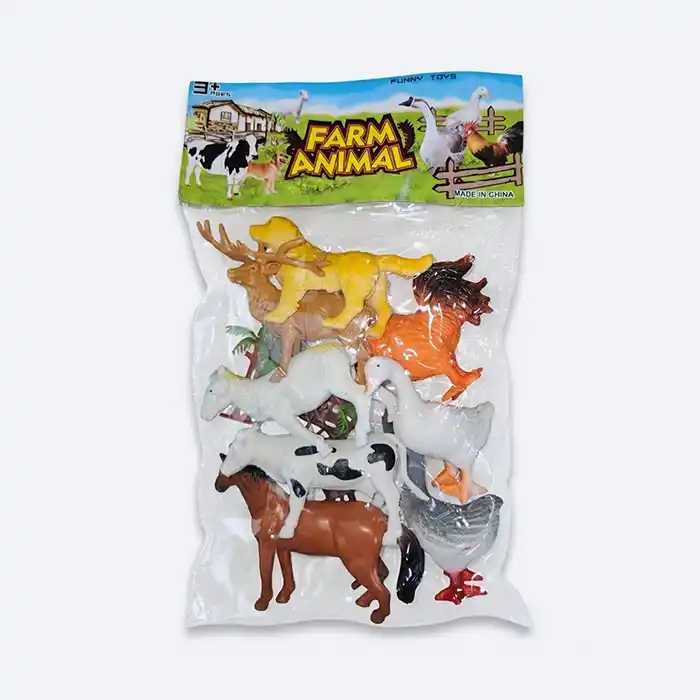 Set de Figurines Animaux de la Ferme Funny Toys – Jouet Éducatif Enfants Maroc