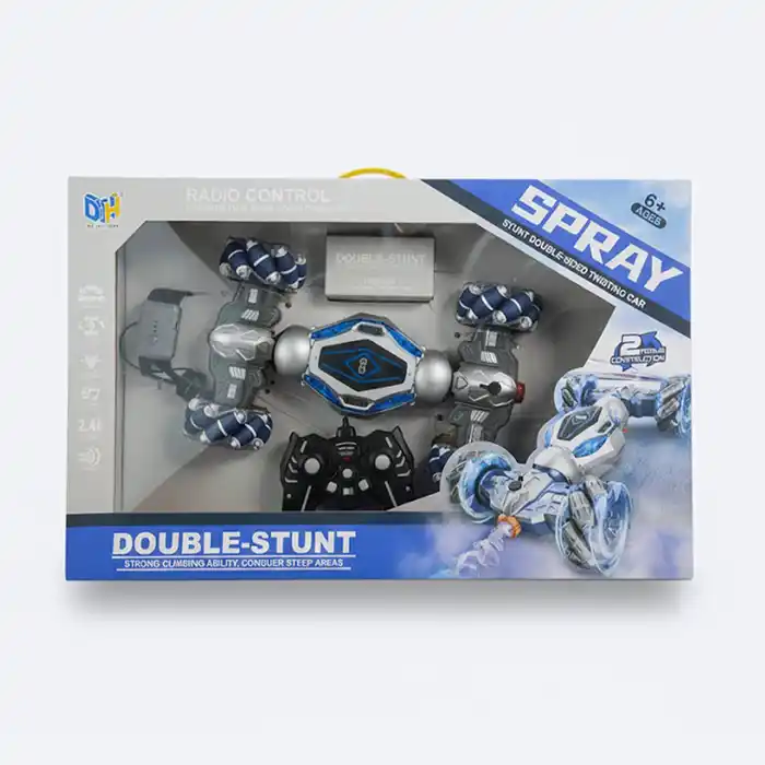 Voiture RC Stunt Spray Double-Face Tout-Terrain – Jouet Télécommandé Enfant