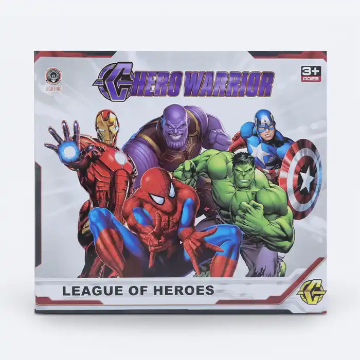 Set Action Figures LEAGUE OF HEROES – Jeu d'Imitation Sûr et Éducatif