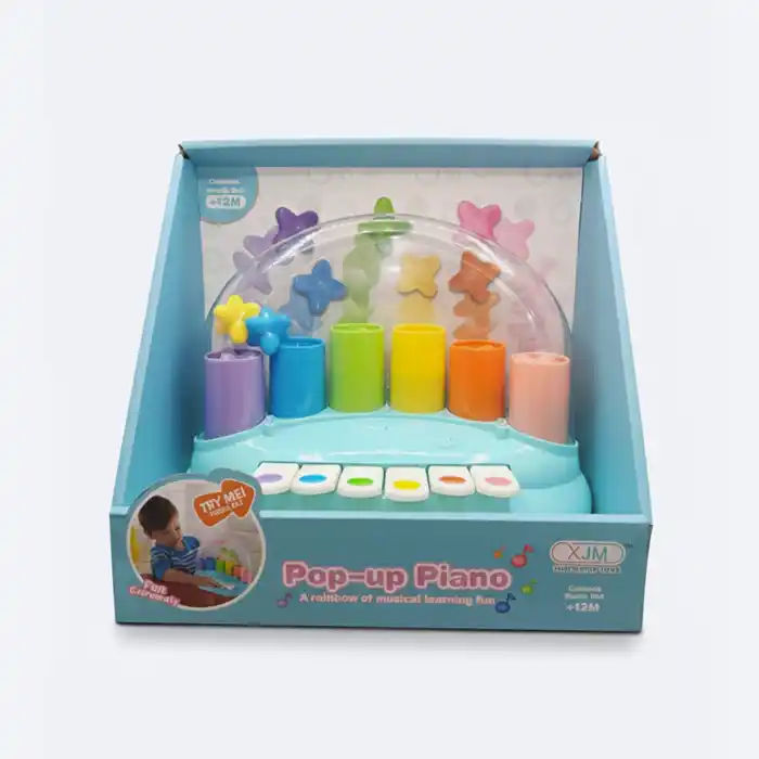 Piano Pop-Up Musical Bébé – Éveil & Développement Sensoriel