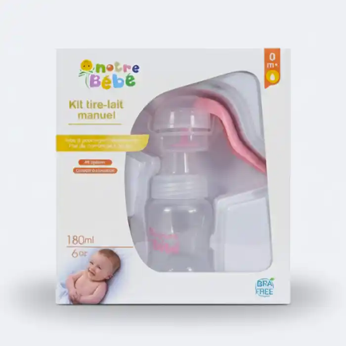 Kit Tire-Lait Manuel Notre Bébé 180ml Confort 0m+ Sans BPA