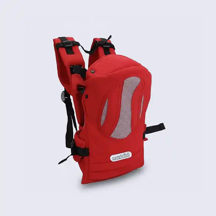 Porte-Bébé Monbébé Ergonomique Rouge Sécurité Confort 902