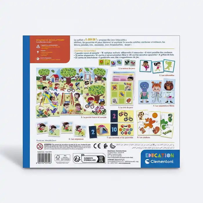 8 Jeux en 1 Clementoni – Éveil Éducatif et Motricité Fine