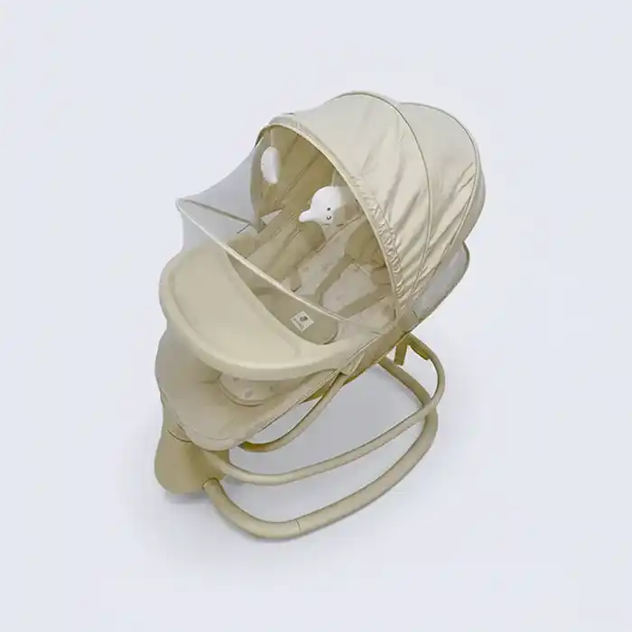 Mastela 4-en-1 : Berceau, Balancelle & Transat Bébé Évolutif