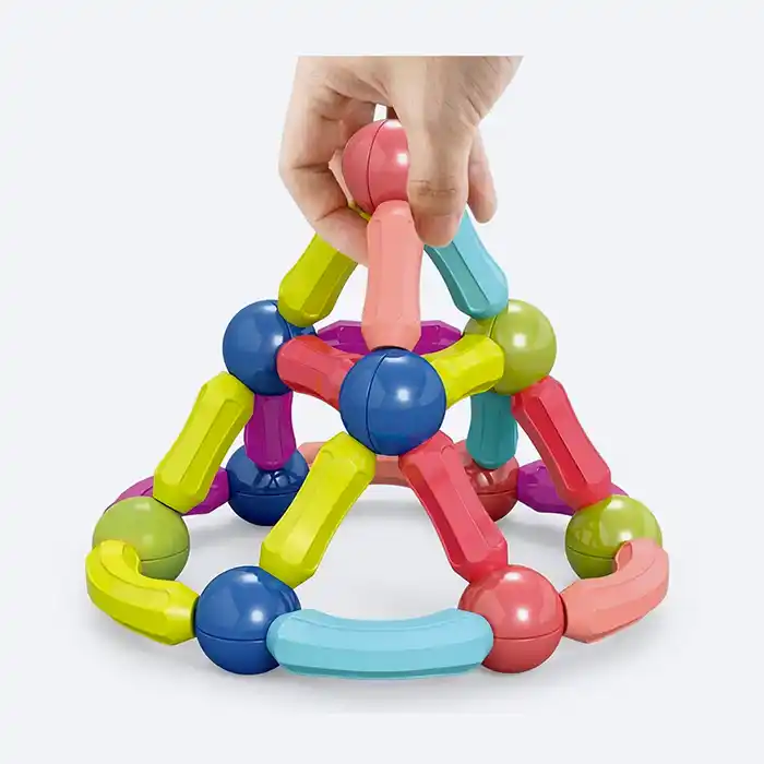 Jeu de Construction Magnétique (42 pcs) – Éveil & Créativité