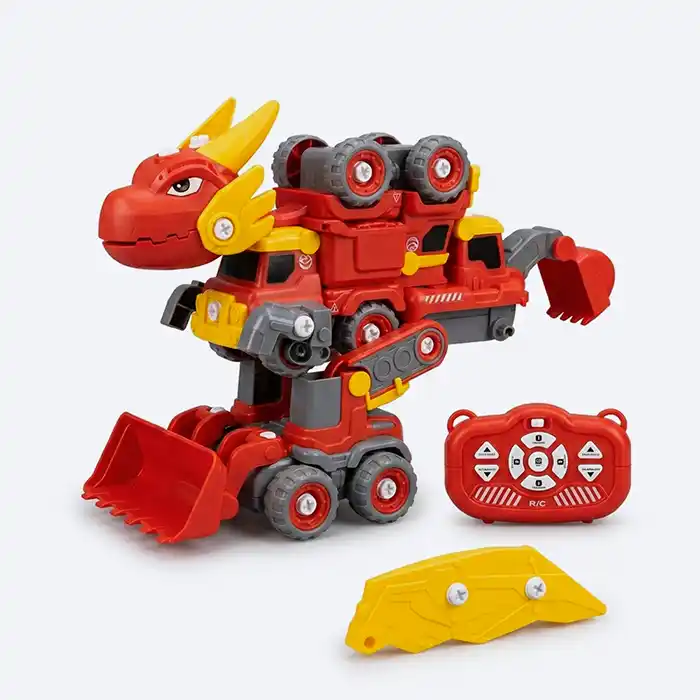 Robot Dinosaure Télécommandé 5en1 DIY – Éveil Éducatif