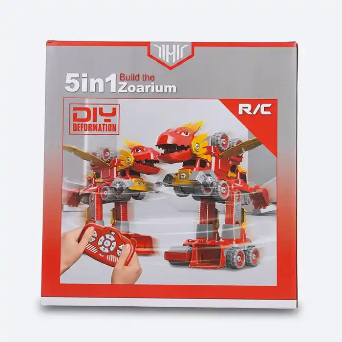 Robot Dinosaure Télécommandé 5en1 DIY – Éveil Éducatif