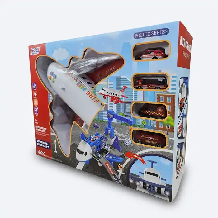 Avion Jouet Pompiers 5en1 Transformable – Éveil Garçon