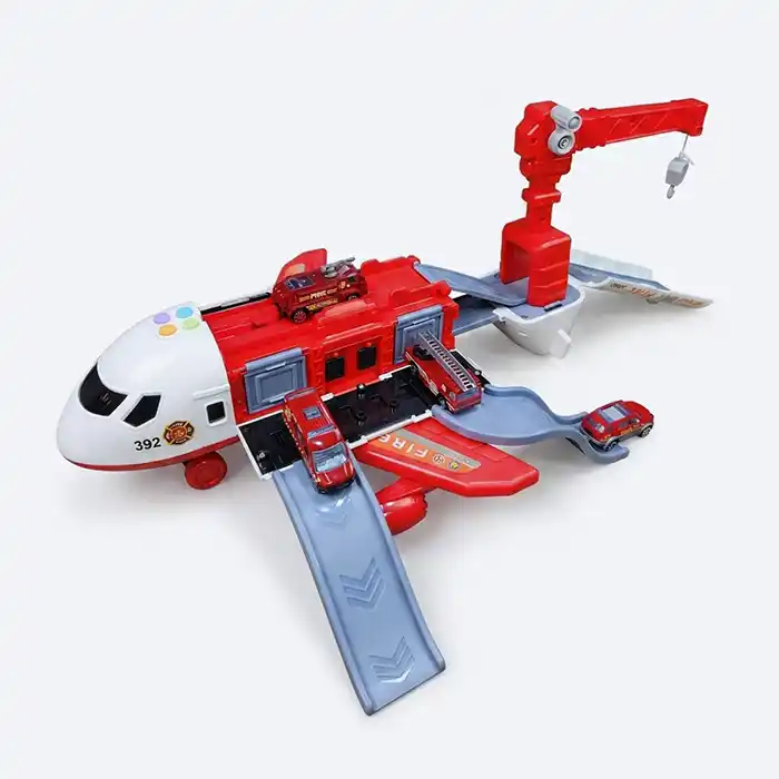 Avion Jouet Pompiers 5en1 Transformable – Éveil Garçon