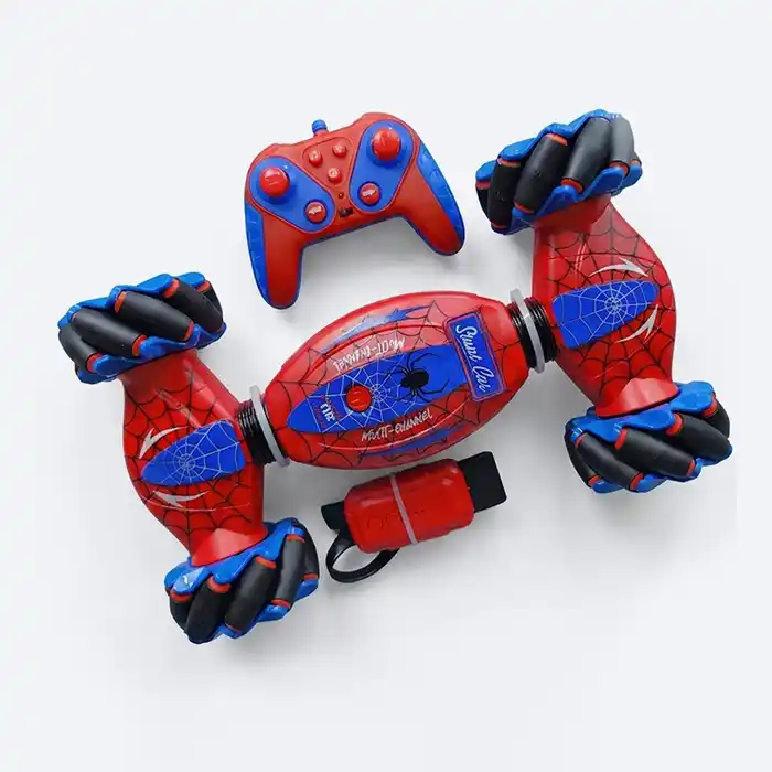 Voiture RC Stunt Spider-Man Double Face – Tout Terrain