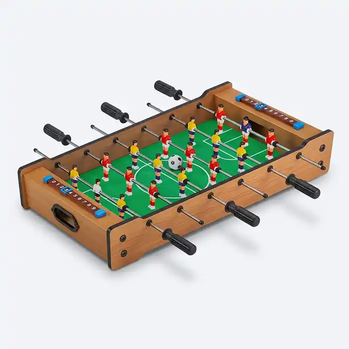 Table 2en1 Baby-foot Air Hockey Bois – Jeu Enfant 6+ Maroc