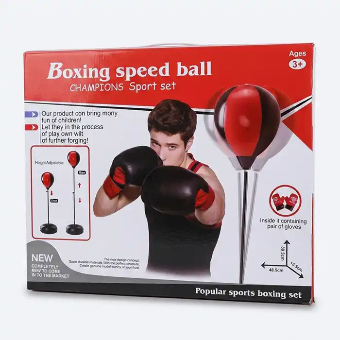 Ballon de Boxe Enfant Réglable – Sécurisé & Amusant