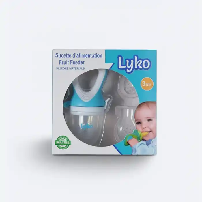 Sucette d'Alimentation Bébé Lyko | Fruit Feeder Silicone Sécurité 3m+